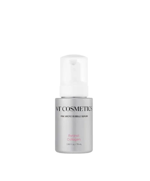سرم میکرو حبابی صورتی رتینول و کلاژن وی تی کازمتیک VT COSMETICS